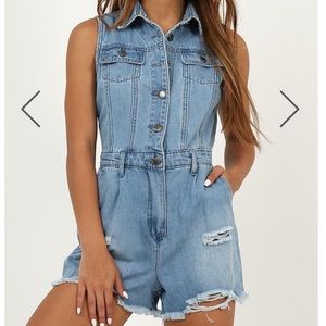 Denim Playsuit